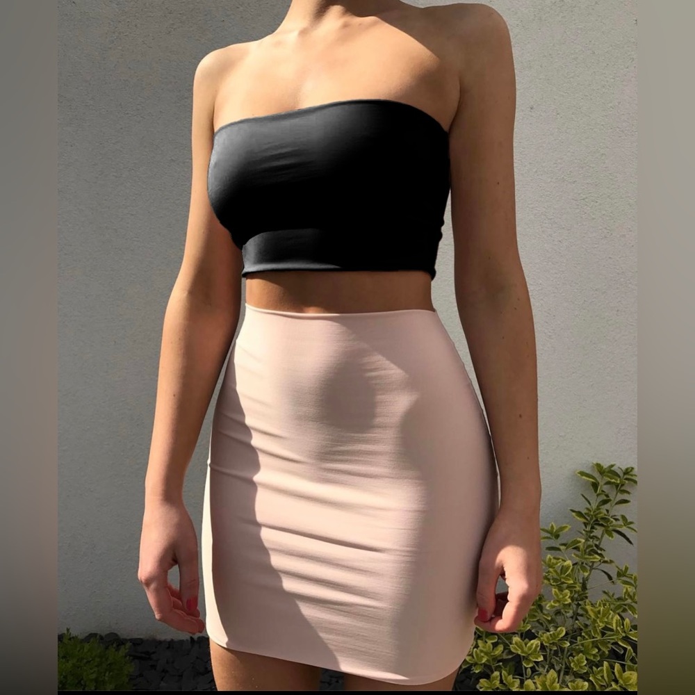 Bandeau top / tube top in black [AYM (formerly Boom Boom the Label]